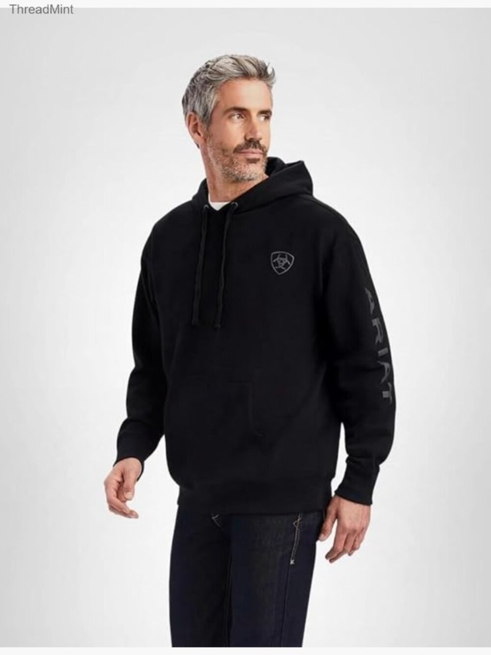 Men's Brushed Fleece Hooded Sweatshirt with Kangaroo Pocket